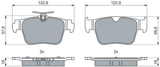 Brake Pad Set, disc brake 0 986 460 074 - image 5