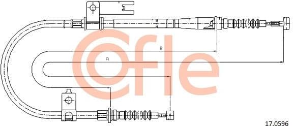 Cable Pull, parking brake 92.17.0596