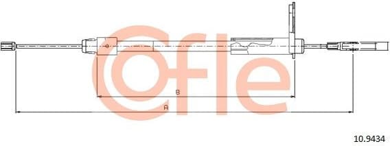 Cable Pull, parking brake 92.10.9434