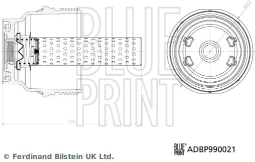 Cap, oil filter housing Blue Print Solution ADBP990021 - image 2