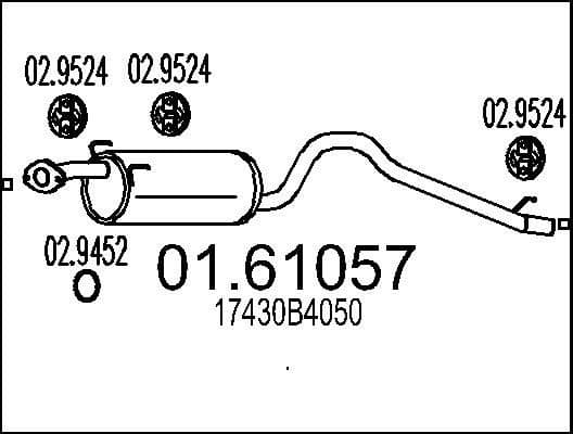Rear Muffler 01.61057