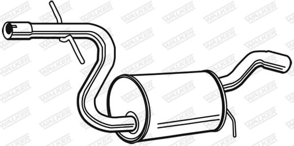 Centre Muffler 23128