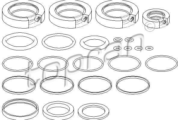 Gasket Set, steering gear 501 449