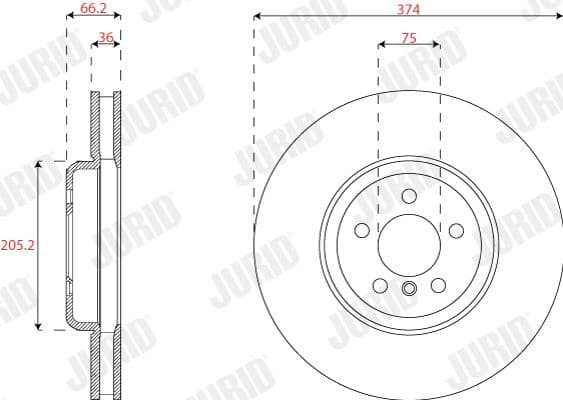Brake Disc COAT+ 563284JC-1