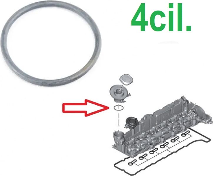 Seal, oil filler cap 11128510539