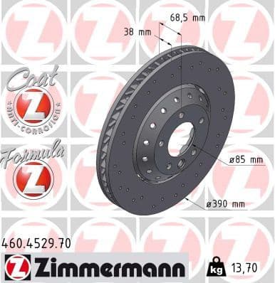 Brake Disc FORMULA Z BRAKE DISC 460.4529.70
