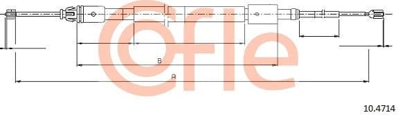 Cable Pull, parking brake 92.10.4714