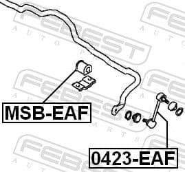 Mounting, stabiliser bar MSB-EAF - image 2
