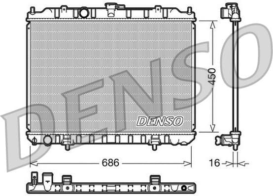 Radiator, engine cooling DRM46004