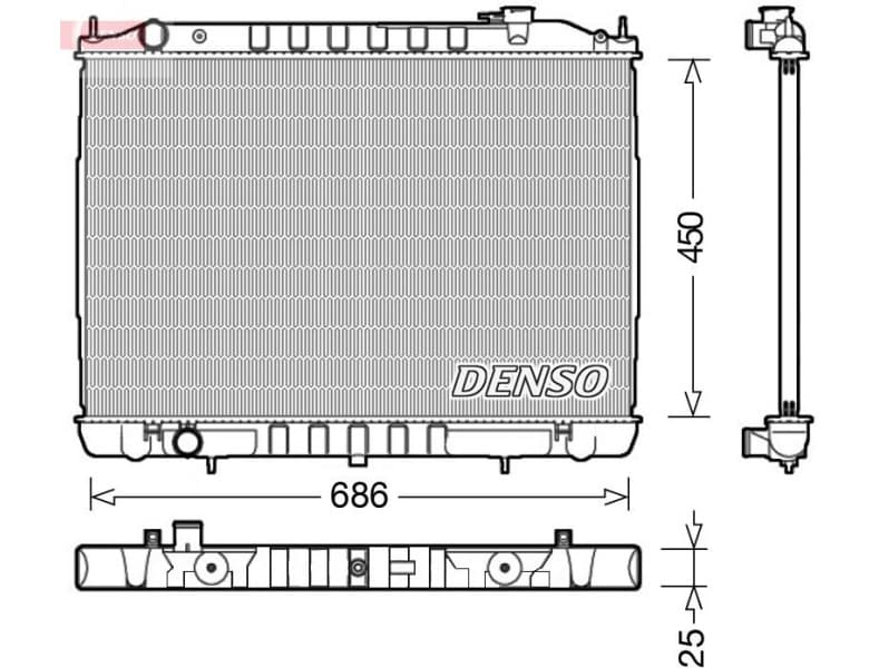 Radiator, engine cooling DRM46050