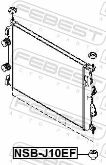 Mounting, radiator NSB-J10EF - image 2