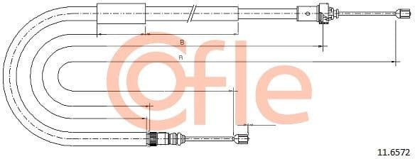 Cable Pull, parking brake 92.11.6572