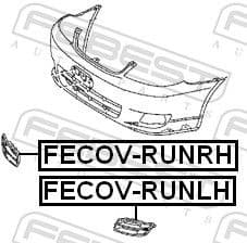 Cover, bumper FECOV-RUNLH