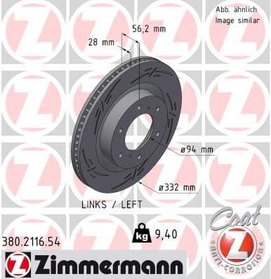 Brake Disc BLACK Z 380.2116.54