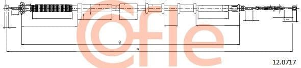 Cable Pull, parking brake 92.12.0717