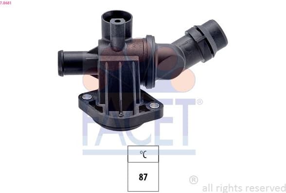Thermostat, coolant Made in Italy - OE Equivalent 7.8681