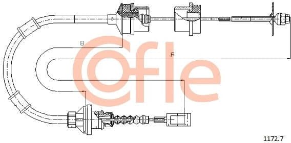 Cable Pull, clutch control 92.1172.7