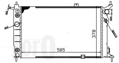 Radiator, engine cooling LORO 037-017-0007 - image 2