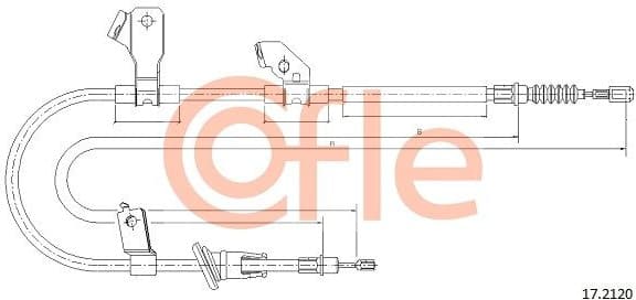 Cable Pull, parking brake 92.17.2120