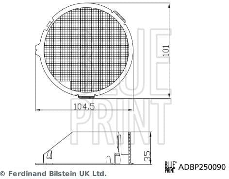 Air Filter, traction battery casing ADBP250090