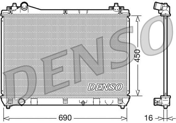 Radiator, engine cooling DRM47016