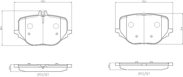 Brake Pad Set, disc brake PRIME LINE P 50 170