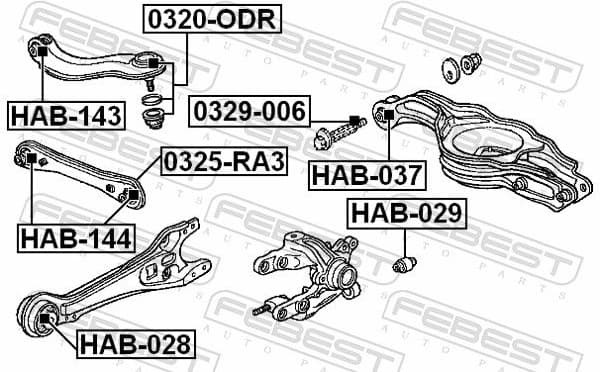 Control/Trailing Arm, wheel suspension 0325-RA3 - image 2