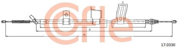 Cable Pull, parking brake 92.17.0330