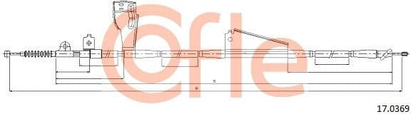 Cable Pull, parking brake 92.17.0369