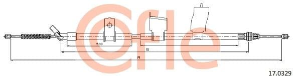 Cable Pull, parking brake 92.17.0329