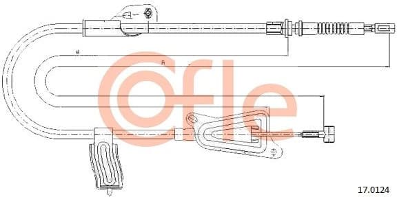 Cable Pull, parking brake 92.17.0124