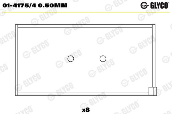 Connecting Rod Bearing 01-4175/4 0.50MM