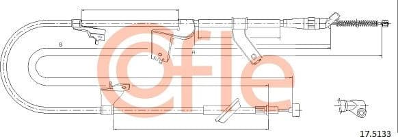 Cable Pull, parking brake 92.17.5133