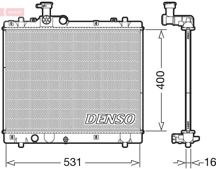 Radiator, engine cooling DRM47034