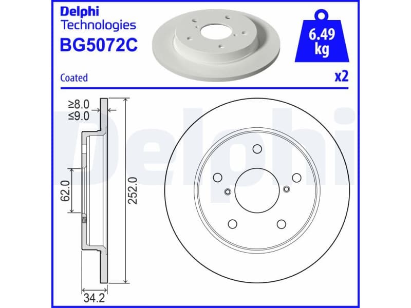 Brake Disc BG5072C