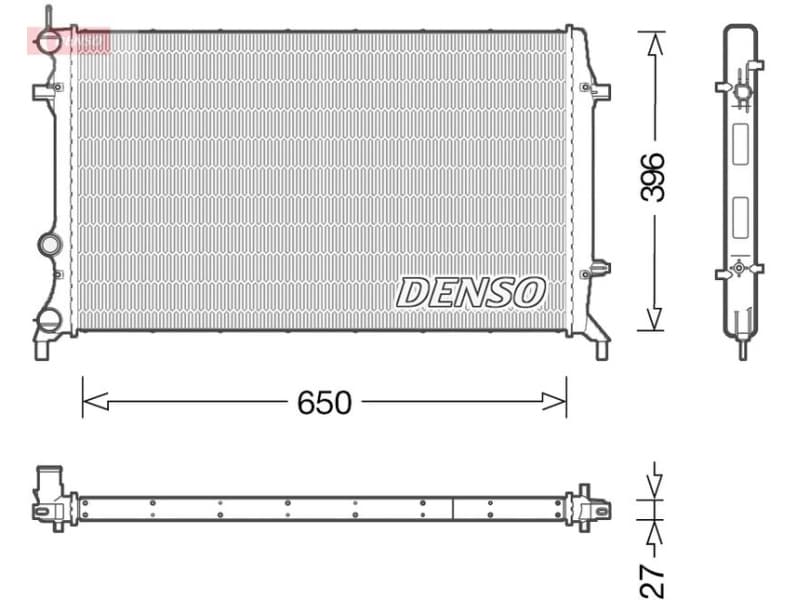Radiator, engine cooling DRM32043