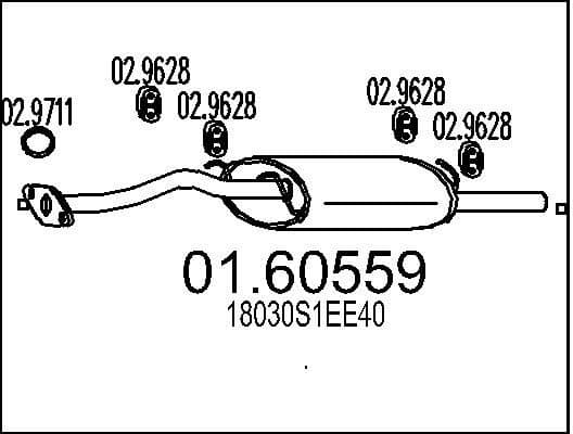 Rear Muffler 01.60559
