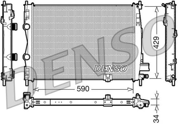 Radiator, engine cooling DRM46018