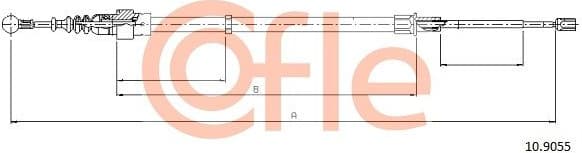 Cable Pull, parking brake 92.10.9055