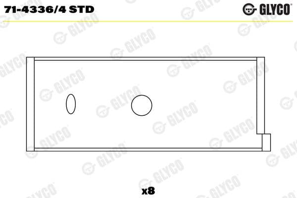 Connecting Rod Bearing 71-4336/4 STD