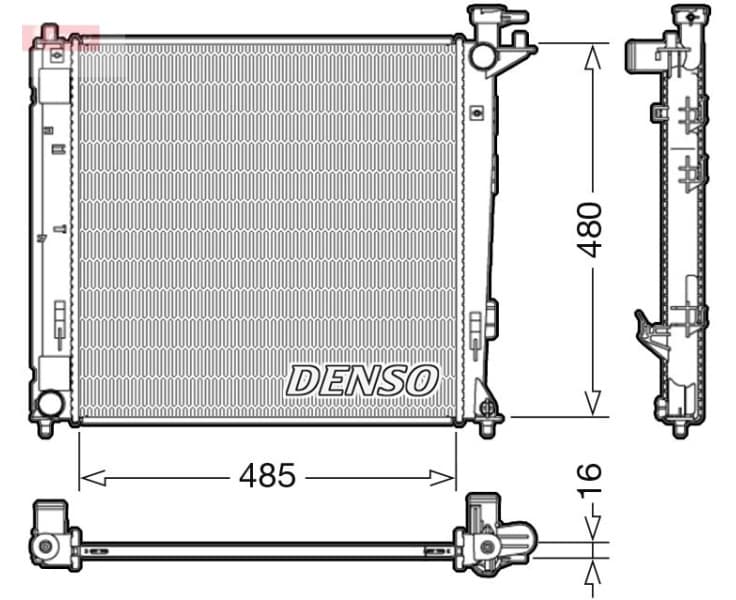 Radiator, engine cooling DRM41008