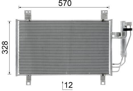 Condenser, air conditioning BEHR AC 1100 000S - image 10