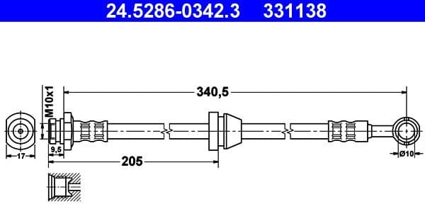 Brake Hose 24-5286-0342-3