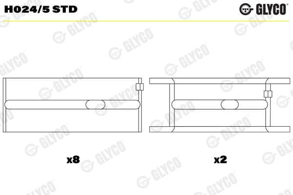 Crankshaft Bearing H024/5 STD