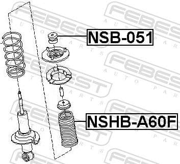 Spacer Tube, shock absorber NSB-051 - image 2