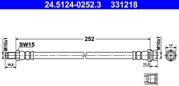Brake Hose 24-5124-0252-3