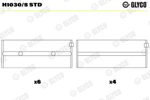 Crankshaft Bearing H1030/5 STD