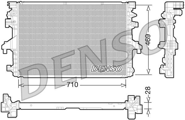 Radiator, engine cooling DRM32038