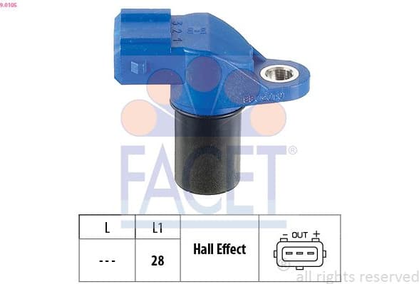 Sensor, camshaft position Made in Italy - OE Equivalent 9.0105