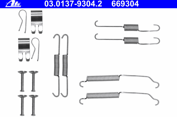 Accessory Kit, brake shoes 03.0137-9304.2